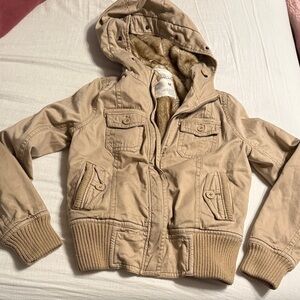 Aeropostale Faux Fur Lined Jacket